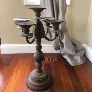 Sturdy brass candelabra